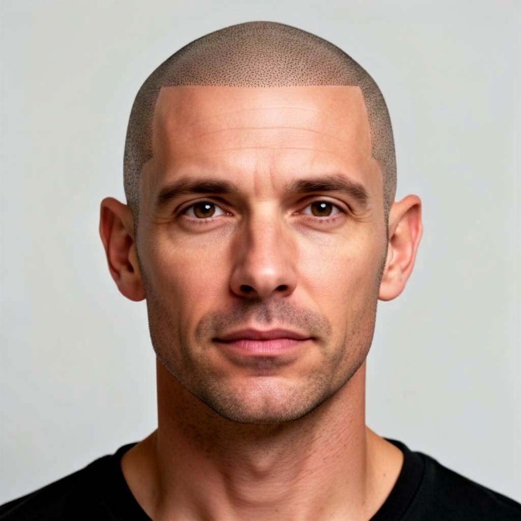 Edge-up hairline example